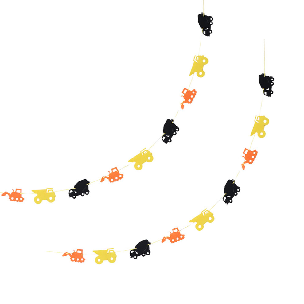 2 Sztuki Wpust CiąGnik Budowlany Choinka Flaga Dekoracja Na Urodziny-image