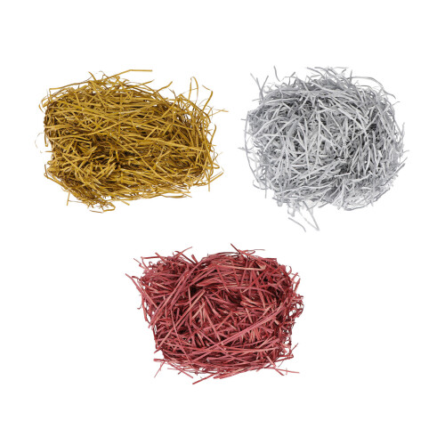 3 Pacotes De Enchimento Para Presente Cores Sortidas
