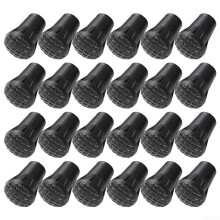 Anti Slip Rubber Tips 24-Piece Universal Fit For Treks And Climbs Trekking Poles Non Slip End Caps