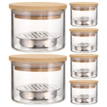 6St Nagelreinigingsbekers Met Rvs Mesh Voor Manicure & Nail Art