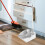2 Pcs Garbage Mop Dustpan Cleaning Supplies Office Silver 8