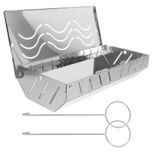 Stainless Steel Smoking Box Z Pokrywą Gazowych I Węglowych