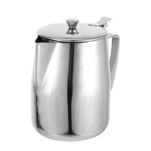 Stainless Steel Mleko Frothing 2000 Ml Z Pokrywką