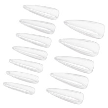 600 Unhas Artificiais Transparentes Com Adesivos E Ferramentas