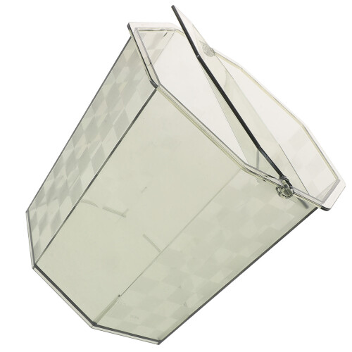 Office Desk Wastepaper Basket Tabletop Small Rubbish Bin Lidded