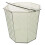 Office Desk Wastepaper Basket Tabletop Small Rubbish Bin Lidded 8