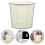 Office Desk Wastepaper Basket Tabletop Small Rubbish Bin Lidded 9