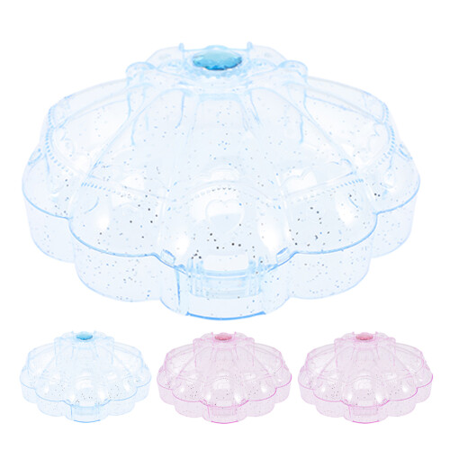 4Pcs Armazenamento Concha Transparente Para