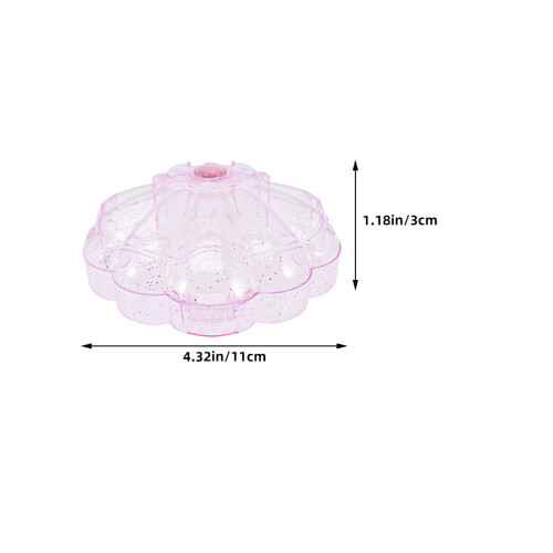 4Pcs Armazenamento Concha Transparente Para 2