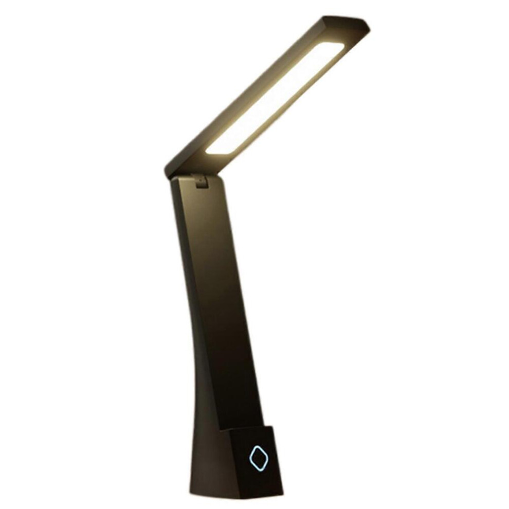 (Black)Cordless Reading Lamp For Desk Space-Saving Foldable Portable Bedside Lamp For Bedside Reading Companion 9022594238721