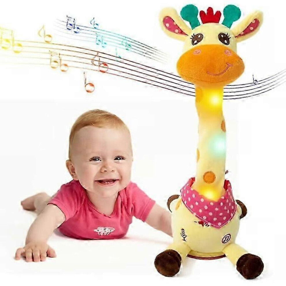 (Battery)Musical Giraffe Toy, Dancing Singing Giraffe Plush, Repeats What You Say, Interactive Toy Giraffe Stuffed Animal 9022594238561