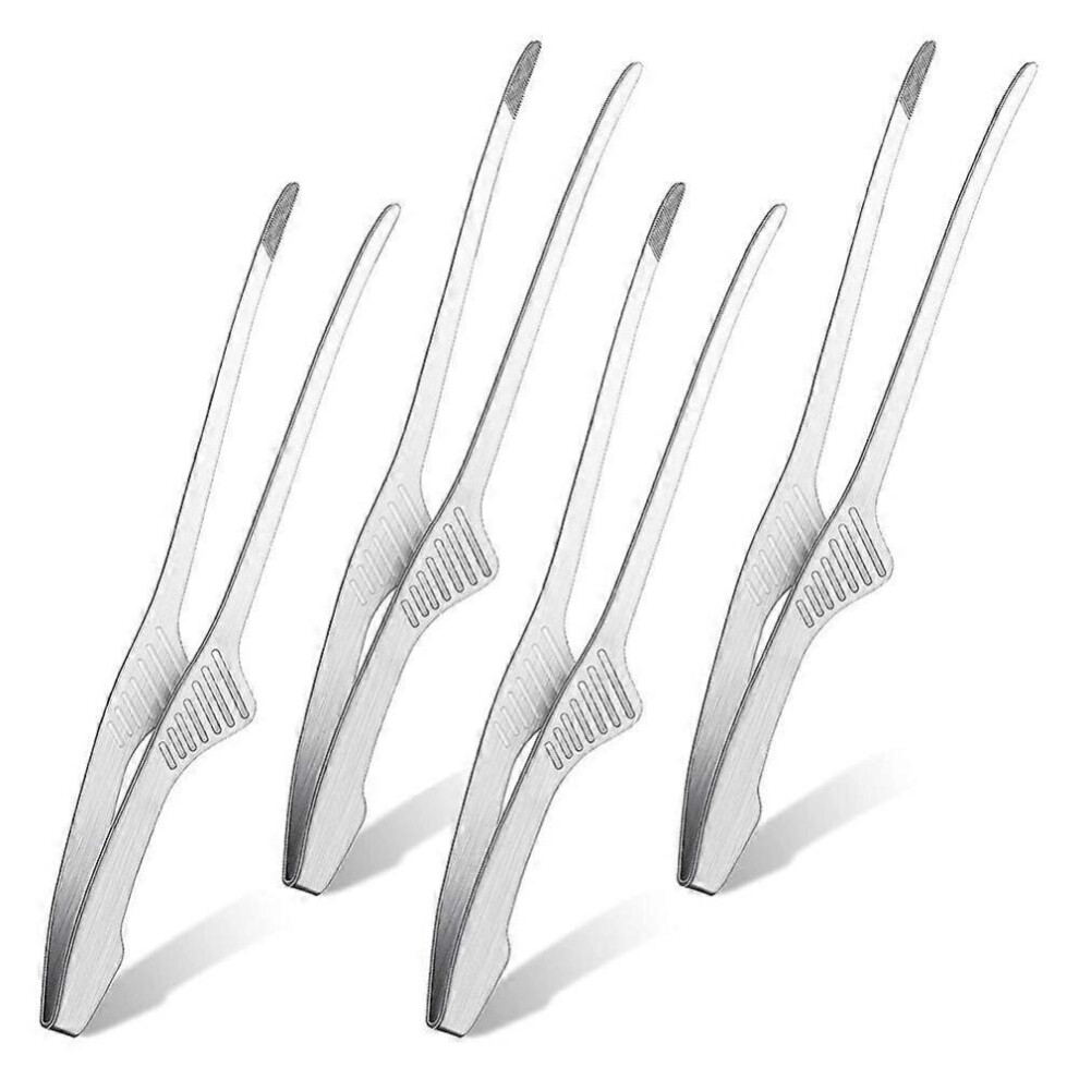 4Pcs Korean And Japanese Bbq Tongs Cooking Utensils Stainless Steel Tongs 9022594238424