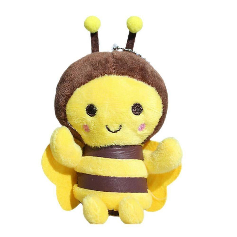 Plush Bee Pendant Lovely Keychain Stuffed Bee Adorn Plush Key Chain Stuffed Bee 9022594240281