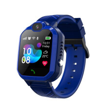 (Blue)Waterproof Kids Smart Watch with GPS, Camera, Video Call and SOS - Blue