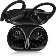 Wireless Earbuds with Immersive Sound Bluetooth Over The Ear Sport Headphones Stereo Calls Touch Control IPX7 Weaterproof Deep Bass