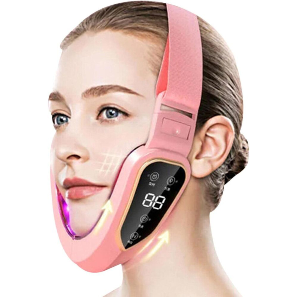 Electric V- Face Shaping Massager, Double Chin Reducer Face Lifting Machine, Microcurrent Facial Device, Lifting Slimming V-Face-Lift Belt Beauty 9022594241479
