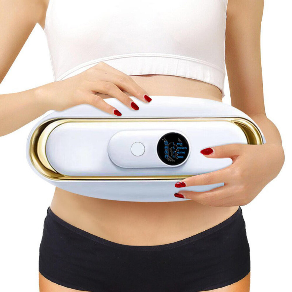 Electric Abdominal Massager, 3 Massage Modes For Fat Burning, Waist Shoulder Discomfort Relief - Wearable Belt For Back, Buttocks Legs 9022594241561