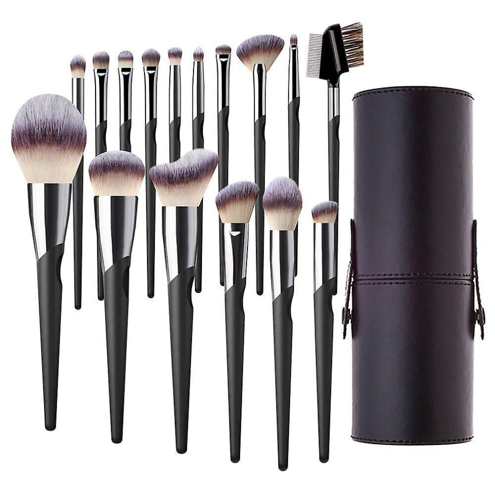 16Pcs Ultra Soft Labeled Pro Makeup Brushes Set With Foundations Powder Blush Concealer Blending Eyeshadow Contour Brush (16Pcs ) 9022594242674