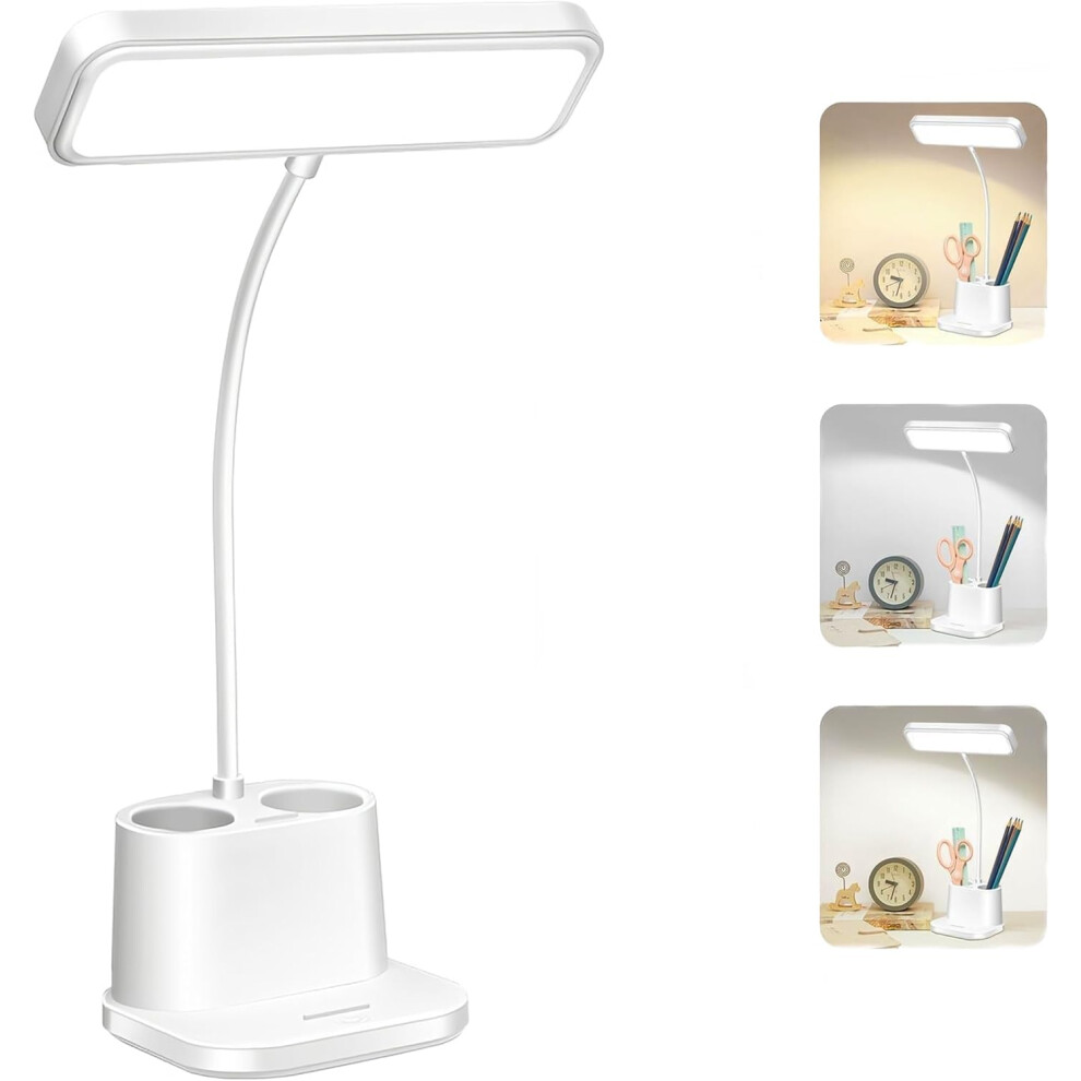 Led Dimmable Desk Lamp With Gooseneck 360Æ³, 3 Modes And Brightness Levels, Led Eye Care Light For Study And Office 9022594243398