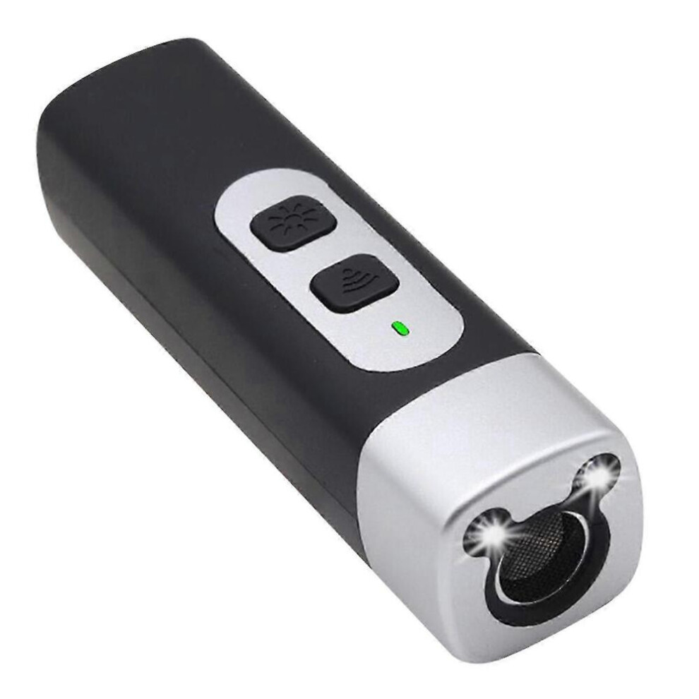 (Black)Anti Barking Device For Dogs Portable Dog Bark Deterrent Device With Led Flashlight For Outdoor,For Small Medium Large Dog 9022594243626