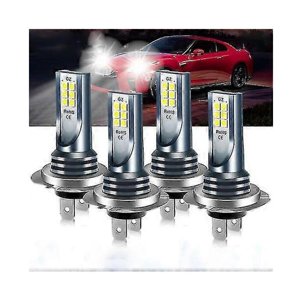 4X H7 Led Headlight Bulb Kit High Low Beam 220W 60000Lm 6000K 9022594244289