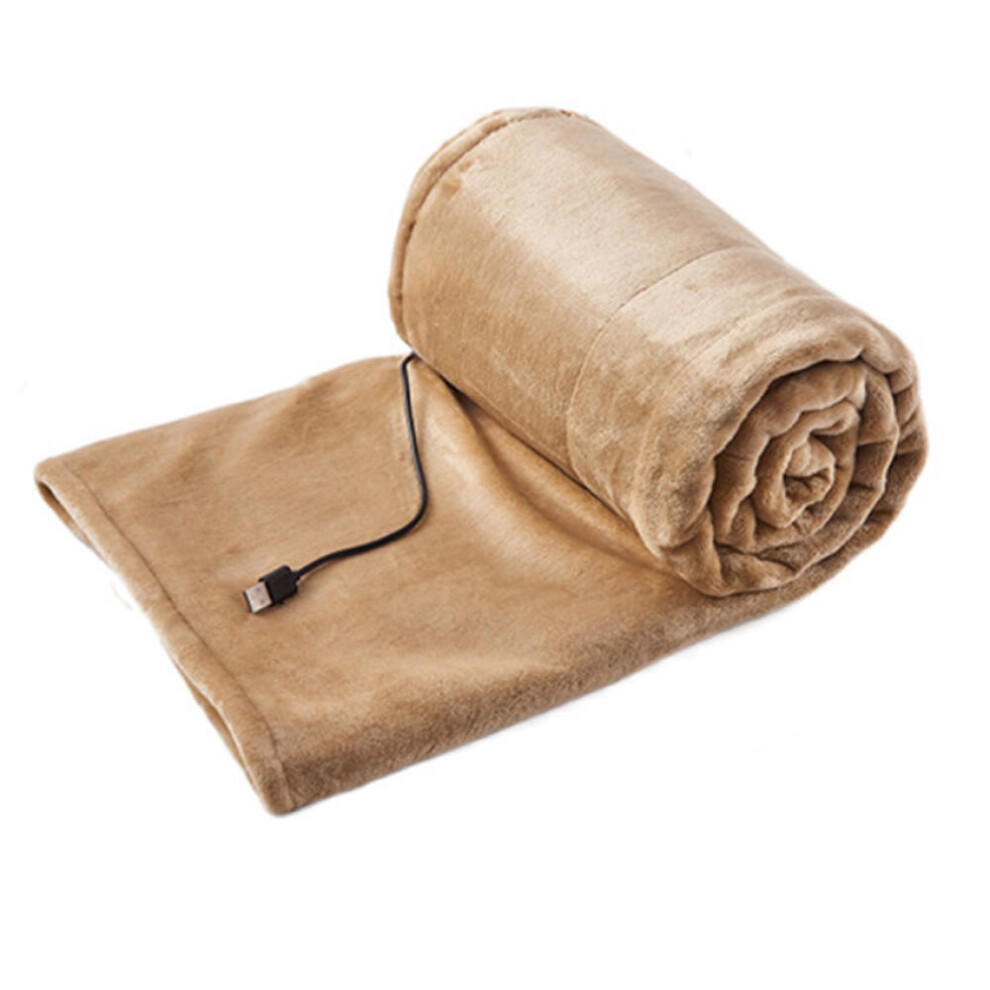 Usb Rechargeable Electric Heated Blanket - Cozy Flannel Fabric With Intelligent Constant Temperature, Multiple Protection Technologies-Sdr 9022594244890