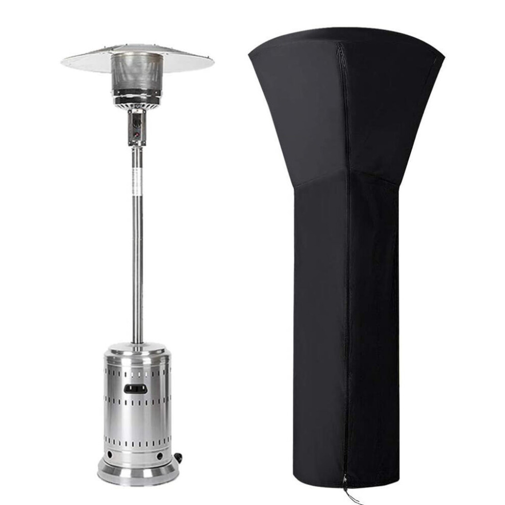 210D Black Heavy Duty Waterproof Standup Patio Heater Cover Heater Covers (Ruipei) 9022594245675