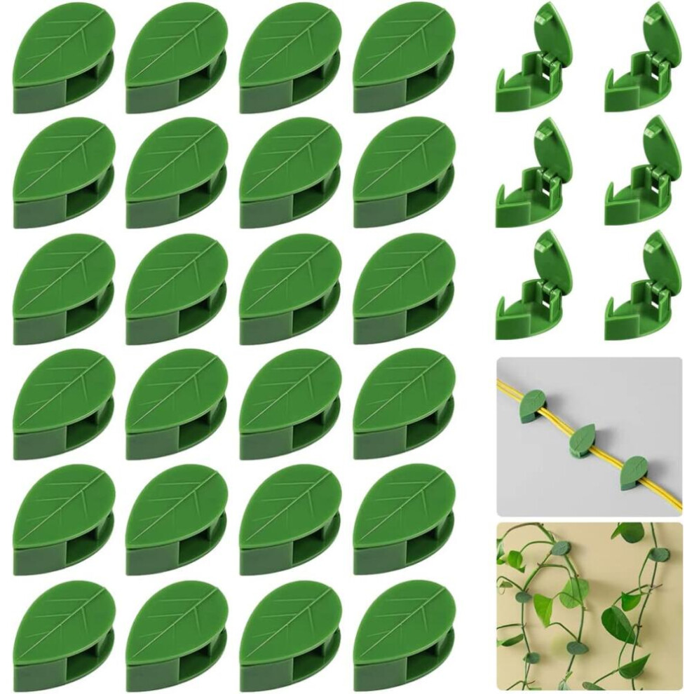 50Pcs Plant Climbing Wall Fixture Clips, Invisible Self-Adhesive Hanging Plant Vines Clips Compatible With Wire Fixing 9022594245866