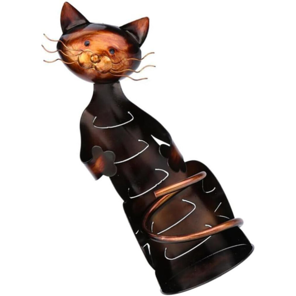 Cat Wine Holder Rack Cat Shaped Wine Holder Stand Metal Decorative Cat Wine Bottle Holder Sculpture The Best Gift For Halloween 9022594246061