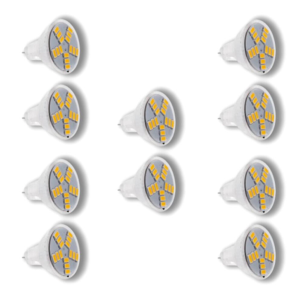 10X 5W Mr11 Compatible With Gu4 600Lm Led Bulb Lamp 15 5630Smd Warm White Light 9022594246252