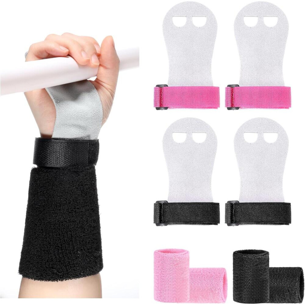 Two Pairs Of Gymnastics Grips And Wrist Guards, Power Straps, Gymnastics Palm Grip Protectors, Suitable As Gifts For Fitness Enthusiasts 9022594246245