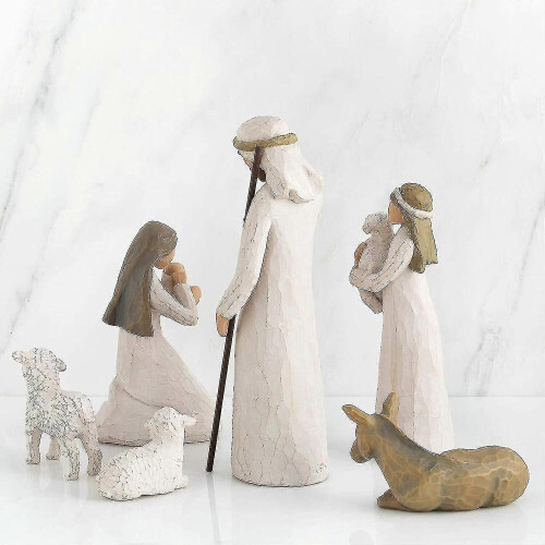 Nativity, Sculpted Hand-painted Nativity Figures, 6-piece Set 1