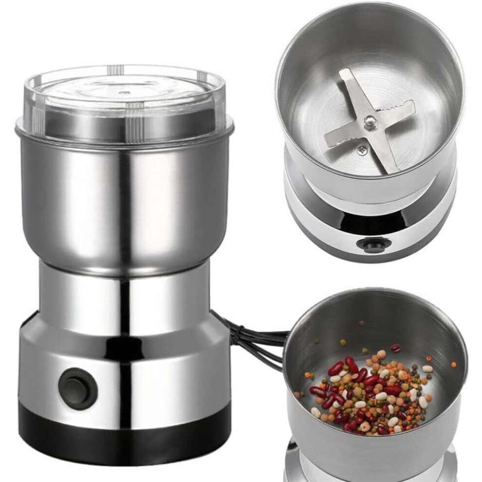 Grinder For Coffee Beans, Nuts, Seeds, Herbs, And Spices - Compact Electric Mill 9022594246870