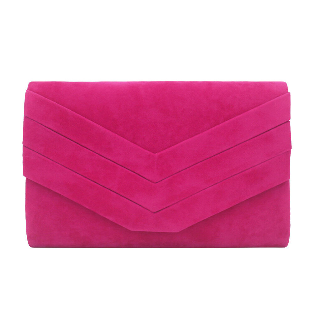 2025 Stylish Faux Suede Envelop Style Bridal Wedding Evening Clutch Party Purse Hand Bag The Best Gift For Your Girlfriend 9022594246962