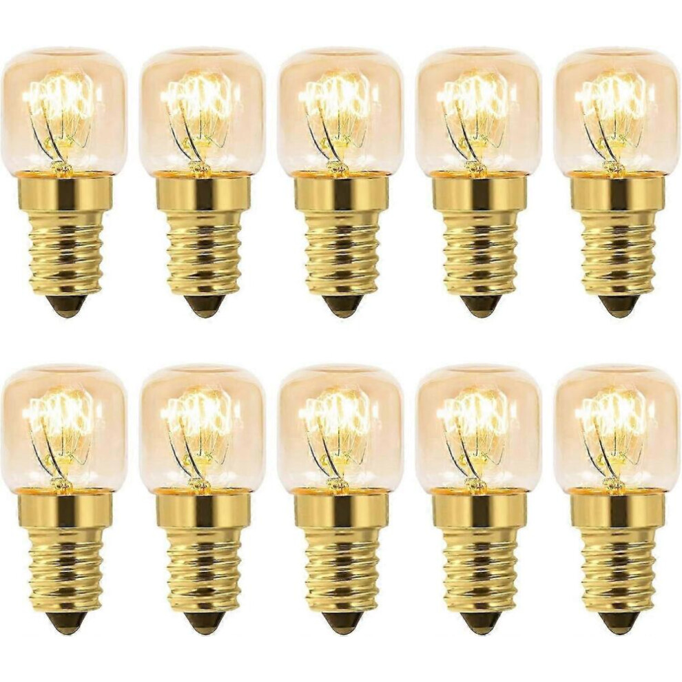 Pack Of 10 Salt Lamp 15W Incandescent Warm White For Oven, Fridge 9022594247020