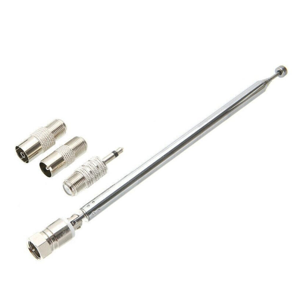 75 Ohm Telescopic Dab Radio Aerial Antenna Compatible With Hifi Av Receiver Mini System 9022594246009