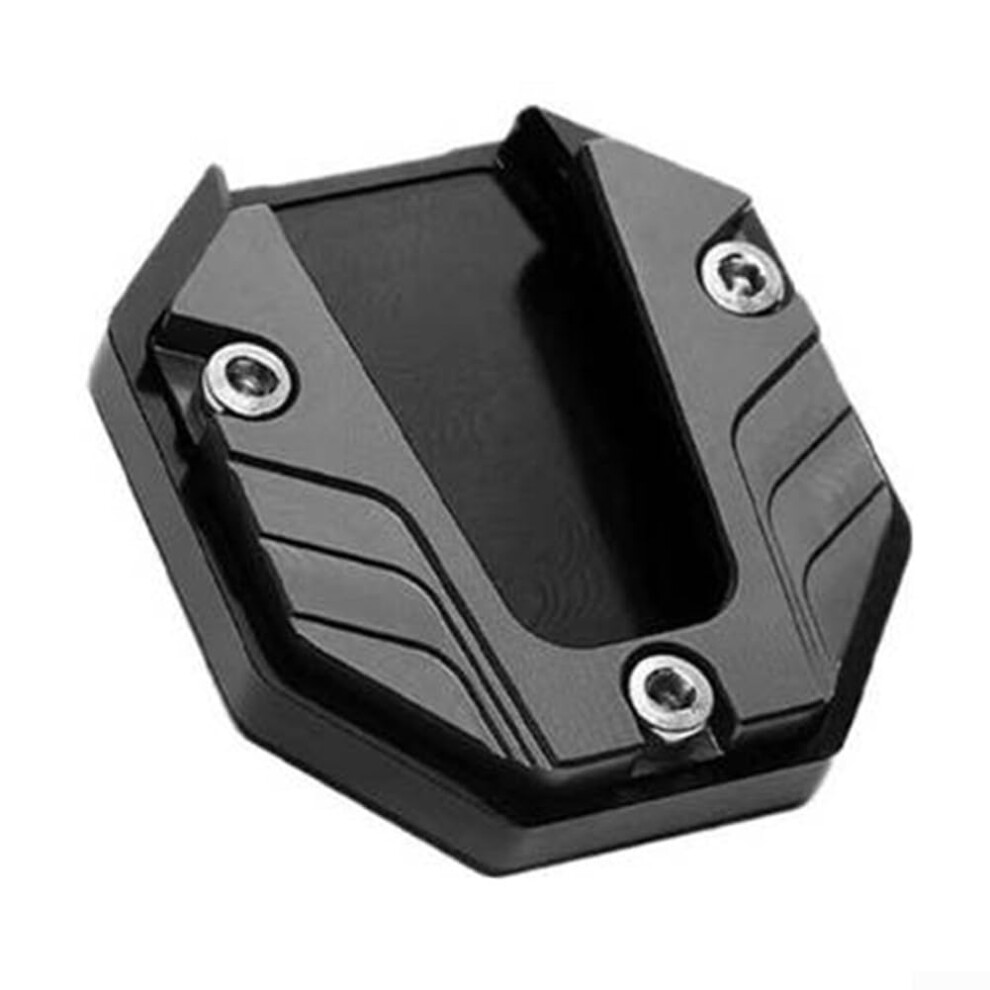 Aluminum Kickstand Extension Pad For Motorcycles Prevents Sinking Enhances Stability Black 9016109416704