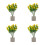 4 Unidades De Planta De Artificial Vaso Para Decoração 10