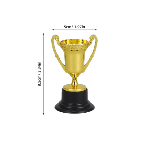 25 Unidades Troféu Plástico Mini Com Base 2