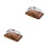 2Pcs Para Com Tampa Madeira Para E Lanches 7
