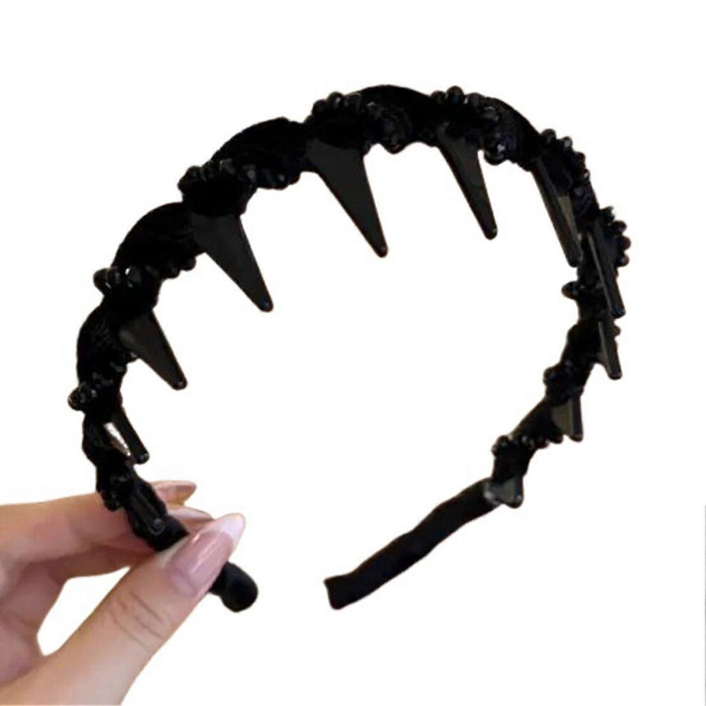 Vintage High Cranium Artificial Pearl Hairband, Elegant Pearls Headbands For Women Girls, Decorative Hair Bands Fashion Hair Accessories Gifts 9022594248782