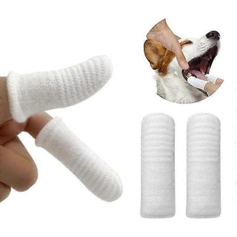 2Pcs/Set Pet Dog Cat Teeth Cleaning Tool Oral Care Toothbrush Finger Sleeve 9022594249680