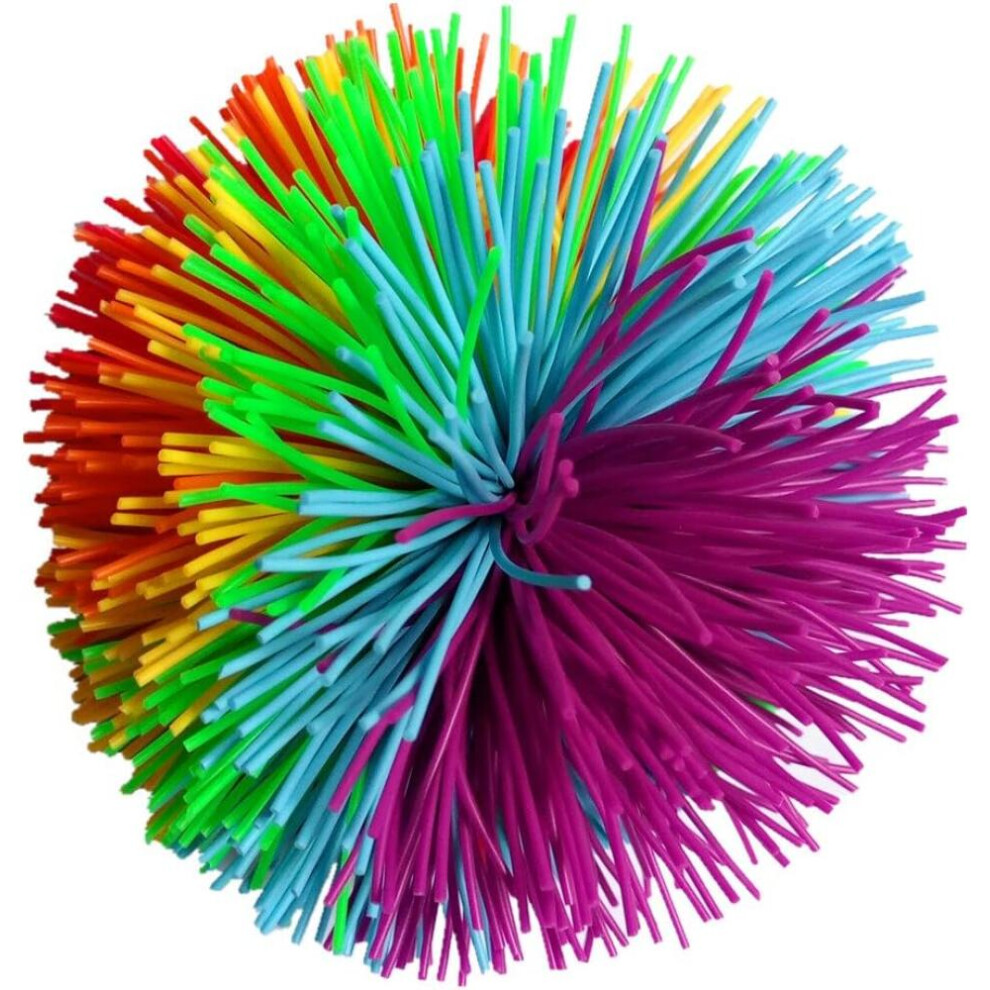 Large Rainbow Monkey Stringy Ball Silicone Bouncing Fluffy- Jugging Ball 1Pc The Best Gift For Children 9022594250730