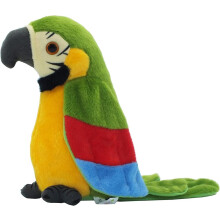 Perroquet parlant qui répète ce que vous dites - Peluche - Jouet perroquet électronique - Cadeau idéal pour les enfants
