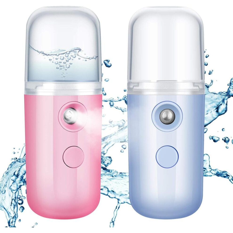 2Pcs Mini Travel Steamer Cordless Usb Charging 30Ml Water Tank Rapid Heating 1 Hour Handheld Garment Steamer 9022594252734