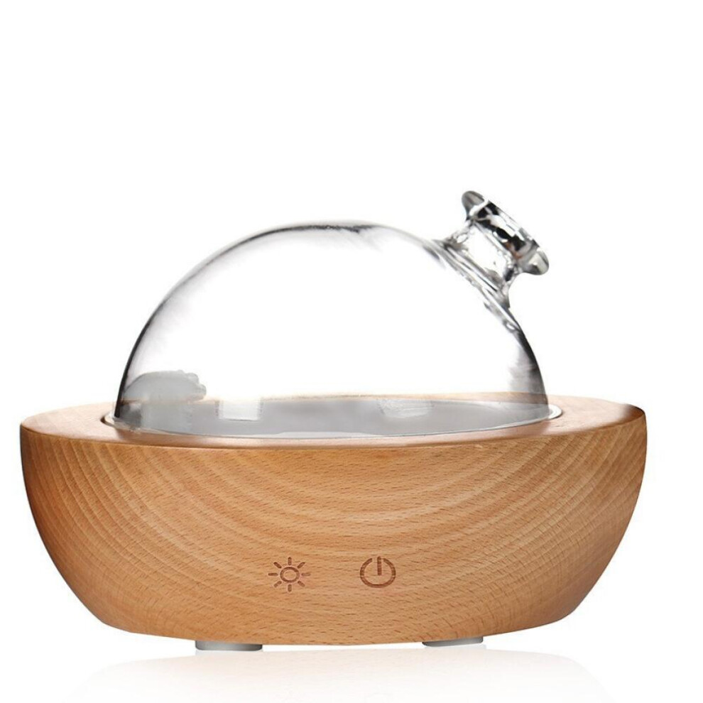 For Glass Essential Oil Diffuser With Real Wood Base, 2022 Upgrade Aromatherapy Diffuser 9022594252741