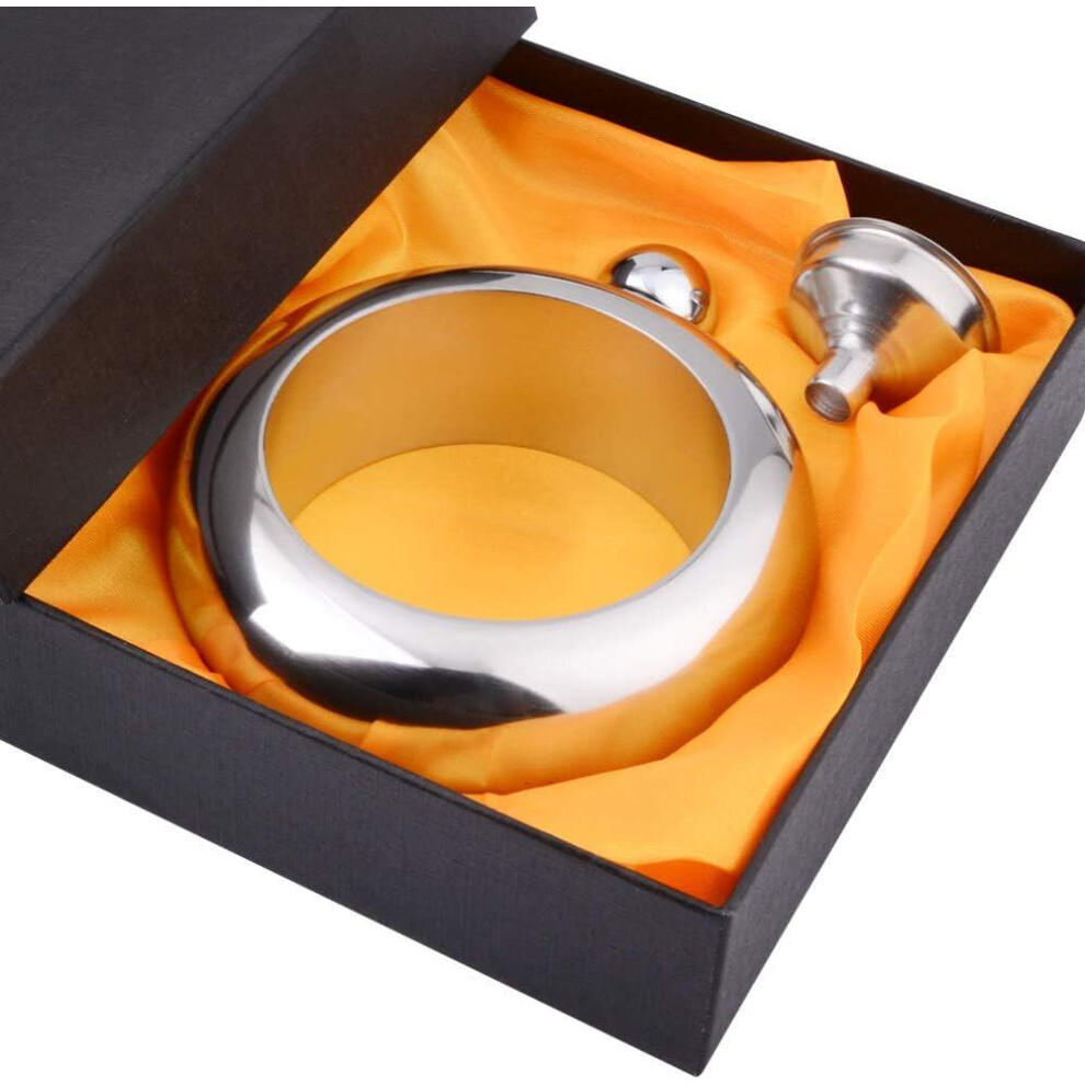 Liquor Flask For Women With Funnel-Stainless Teel Bangle Brlet Flask Wrist Jewelry For Women,3854 The Best Gift For A Girl Who Loves Drinking 9022594252956