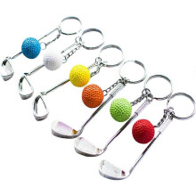 Golf-Schlüsselanhänger-Set, detailreich verarbeitet, Geschenk für Sportbegeisterte und Kinder, 6-teilig