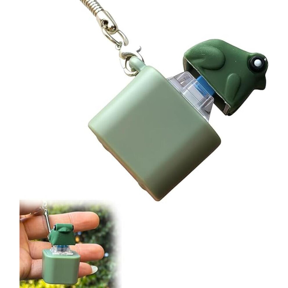 Croaking Frog Keychain,Rechargeable Stress-Relieving Clicky Keyboard 9022594252505