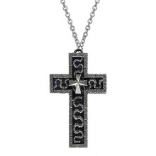 (1pc)Squids Game Thanos Necklace with Secret Compartment, Korean Punk Cross Necklace Pendant compatible with Women & Men